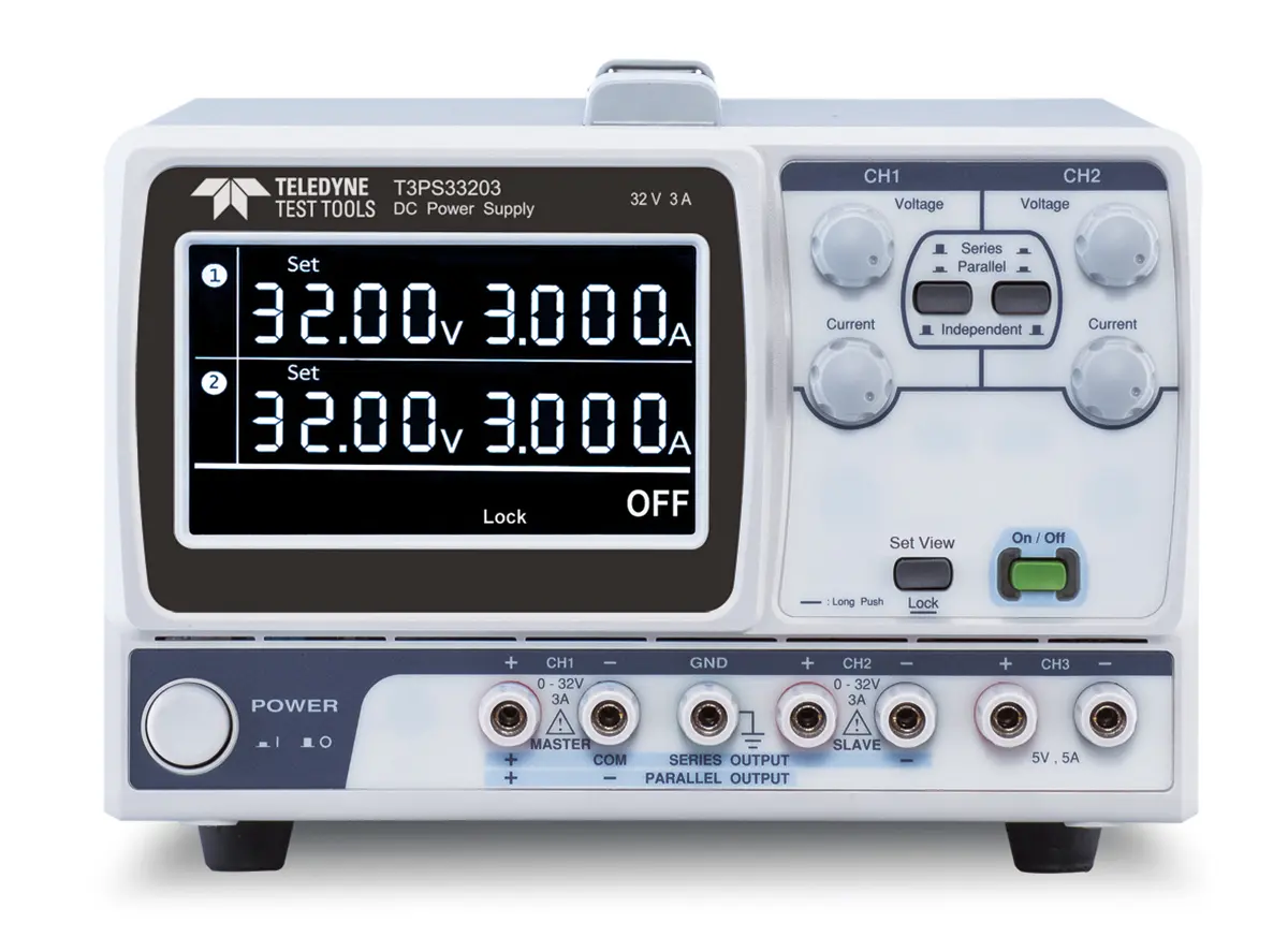 Produktfoto 1 von Teledyne LeCroy T3PS33203 3-Kanal Linear Labornetzgerät 217W, 0 → 32V / 0 → 3A
