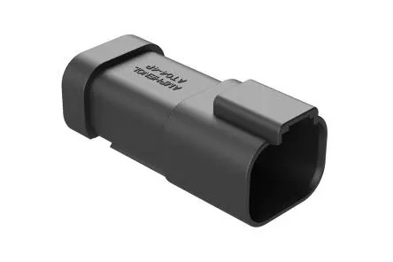 Produktfoto 1 von Amphenol Industrial AT04 Kfz-Steckverbinder, Kabel, Kfz-Steckverbinder, Crimpbefestigung, Stecker, 4-polig, Schwarz /