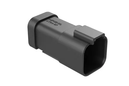 Produktfoto 1 von Amphenol Industrial AT04 Kfz-Steckverbinder, Kabel, Kfz-Steckverbinder, Crimpbefestigung, Stecker, 6-polig, Schwarz /