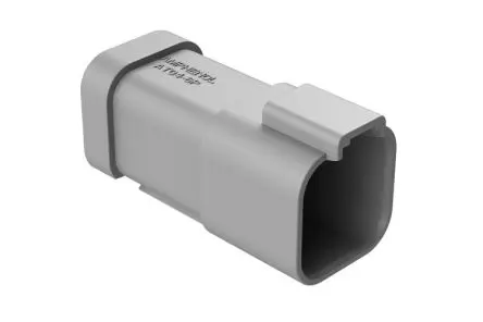 Produktfoto 1 von Amphenol Industrial AT04 Kfz-Steckverbinder, Kabel, Kfz-Steckverbinder, Crimpbefestigung, Stecker, 6-polig, Grau /