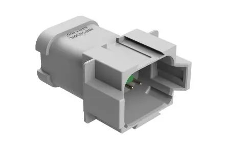 Produktfoto 1 von Amphenol Industrial AT04 Kfz-Steckverbinder, Kabel, Kfz-Steckverbinder, Crimpbefestigung, Stecker, 8-polig, Grau /