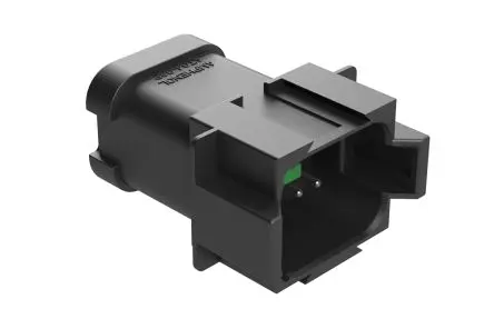Produktfoto 1 von Amphenol Industrial AT04 Kfz-Steckverbinder, Kabel, Kfz-Steckverbinder, Crimpbefestigung, Stecker, 8-polig, Schwarz /
