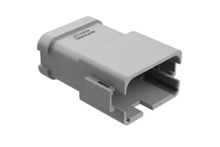 Produktfoto 1 von Amphenol Industrial AT04 Kfz-Steckverbinder, Kabel, Kfz-Steckverbinder, Crimpbefestigung, Stecker, 12-polig, Grau /