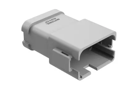 Produktfoto 1 von Amphenol Industrial AT04 Kfz-Steckverbinder, Kabel, Kfz-Steckverbinder, Crimpbefestigung, Stecker, 12-polig, Grau /