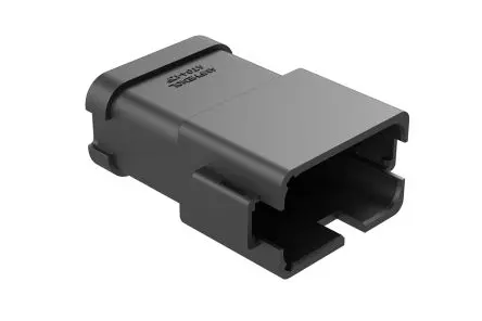 Produktfoto 1 von Amphenol Industrial AT04 Kfz-Steckverbinder, Kabel, Kfz-Steckverbinder, Crimpbefestigung, Stecker, 12-polig, Schwarz /