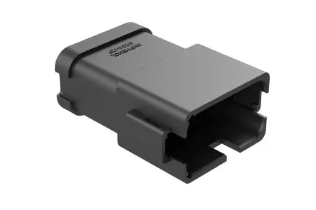 Produktfoto 1 von Amphenol Industrial AT04 Kfz-Steckverbinder, Kabel, Bus, Crimpbefestigung, Stecker, 12-polig, Schwarz / 2-reihig