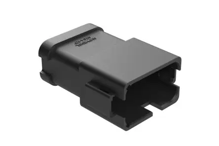 Produktfoto 1 von Amphenol Industrial AT04 Kfz-Steckverbinder, Kabel, Kfz-Steckverbinder, Crimpbefestigung, Stecker, 12-polig, Schwarz /