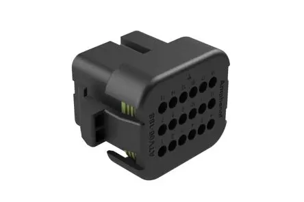 Produktfoto 1 von Amphenol Industrial ATV06 Kfz-Steckverbinder, Kabel, Stecker, Lot, Stecker, 18-polig, Schwarz / 3-reihig, Ø0.145 Zoll