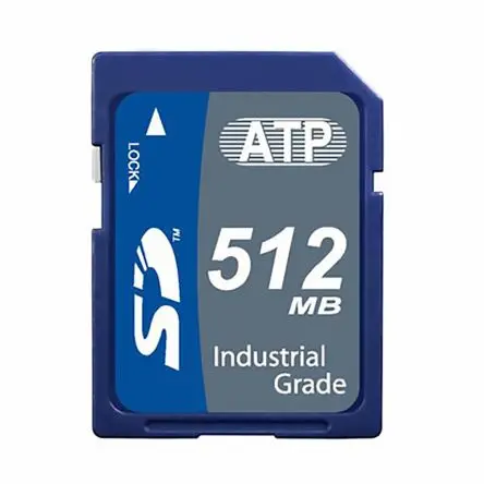 Produktfoto 1 von ATP 512 MB Industrial Grade SD SD-Karte HS Industriequalität, SLC