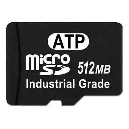 Produktfoto 1 von ATP 512 MB MicroSD MicroSD HS Industriequalität, SLC