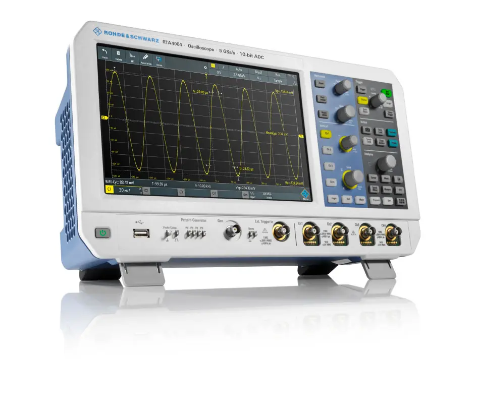 Produktfoto 1 von Rohde & Schwarz RTA4000 Mixed-Signal Werkbank Oszilloskop 1 GHz 16, UKAS