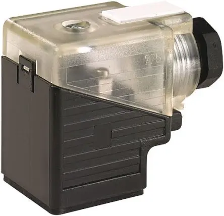 Produktfoto 1 von Murrelektronik Limited Form A DIN 43650 Ventilsteckverbinder DIN 43650 A 2+PE Stecker / 230V Kontrollleuchte, PG9 Kabel,