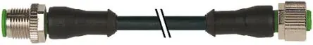 Produktfoto 1 von Murrelektronik Limited A-Coded, 3-polig Sensor-Betätigungselementkabel, Gerade Stecker 3 / Gerade Buchse, Länge 1.5 m