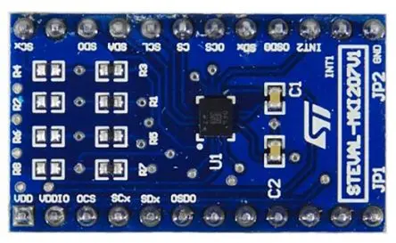 Produktfoto 1 von STMicroelectronics ISM330DHCX Adapter Board für einen Standard DIL24 Sockel, Adapterplatine Entwicklungstool Sensor für