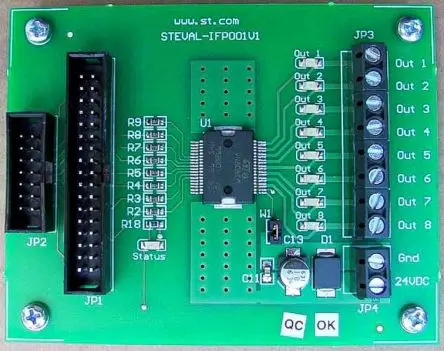 Produktfoto 1 von STMicroelectronics VN808CM-E Entwicklungsbausatz Spannungsregler, Demoboard Energieverwaltung, für Achtfach-Treiber für