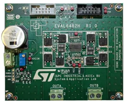 Produktfoto 1 von STMicroelectronics L6482H Entwicklungsbausatz Spannungsregler, Demoboard Energieverwaltung, für Mikroschrittmotortreiber