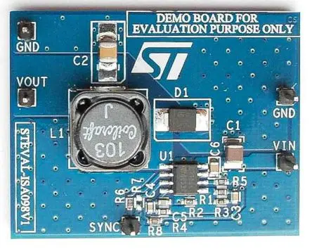 Produktfoto 1 von STMicroelectronics L7985A Entwicklungsbausatz Spannungsregler, Demoboard Spannungsversorgung, für