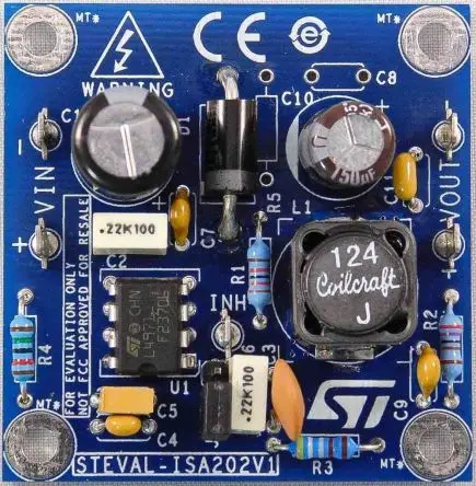 Produktfoto 1 von STMicroelectronics L4971 Entwicklungsbausatz Spannungsregler, Evaluierungsplatine Abwärtsschaltregler, für Asynchroner