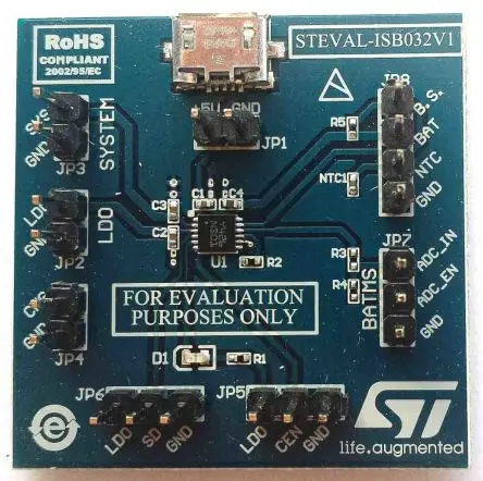 Produktfoto 1 von STMicroelectronics STNS01 Entwicklungsbausatz Spannungsregler, Evaluierungsplatine Energieverwaltung, für Ladegerät für