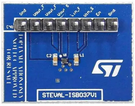 Produktfoto 1 von STMicroelectronics LD39020 Entwicklungsbausatz Spannungsregler, Evaluierungsplatine Energieverwaltung, für LD39020 Hohe