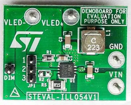 Produktfoto 1 von STMicroelectronics LED-Treiber LED-Treiberevaluierungskit Evaluierungsplatine zum Einsatz mit Dimmer-LED-Treiber,