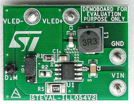 Produktfoto 1 von STMicroelectronics LED-Treiber LED-Treiberevaluierungskit Evaluierungsplatine zum Einsatz mit Dimmer-LED-Treiber,