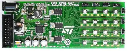Produktfoto 1 von STMicroelectronics LED-Treiber LED-Treiberevaluierungskit Evaluierungsplatine zum Einsatz mit LED-Treiber mit hoher