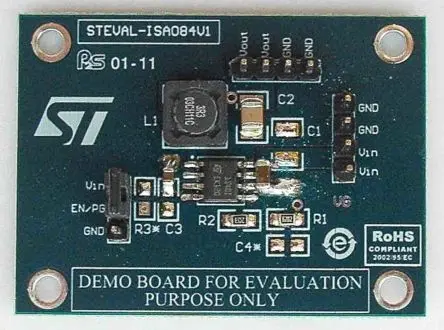 Produktfoto 1 von STMicroelectronics ST1S40 Entwicklungsbausatz Spannungsregler, Demoboard Energieverwaltung, für Synchroner Abwärtsregler