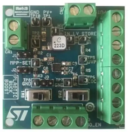 Produktfoto 1 von STMicroelectronics SPV1050 Entwicklungsbausatz Spannungsregler, Evaluierungsboard für SPV1050 ULP Energy Harvester und