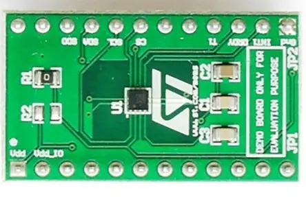 STMicroelectronics LIS3MDL Adapter Board für Standard DIL24 Sockel, Adapterplatine Entwicklungstool Sensor für