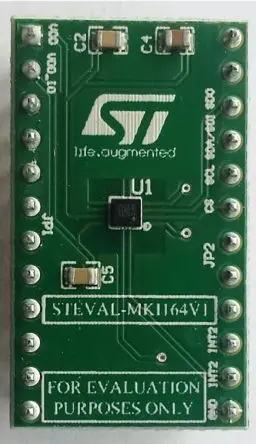 Produktfoto 1 von STMicroelectronics LIS2HH12 Adapter Board für einen Standard DIL24 Sockel, Adapterplatine Entwicklungstool Sensor für