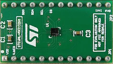 Produktfoto 1 von STMicroelectronics LPS22HH Adapter Board für einen Standard DIL24 Sockel, Adapterplatine Entwicklungstool Sensor für