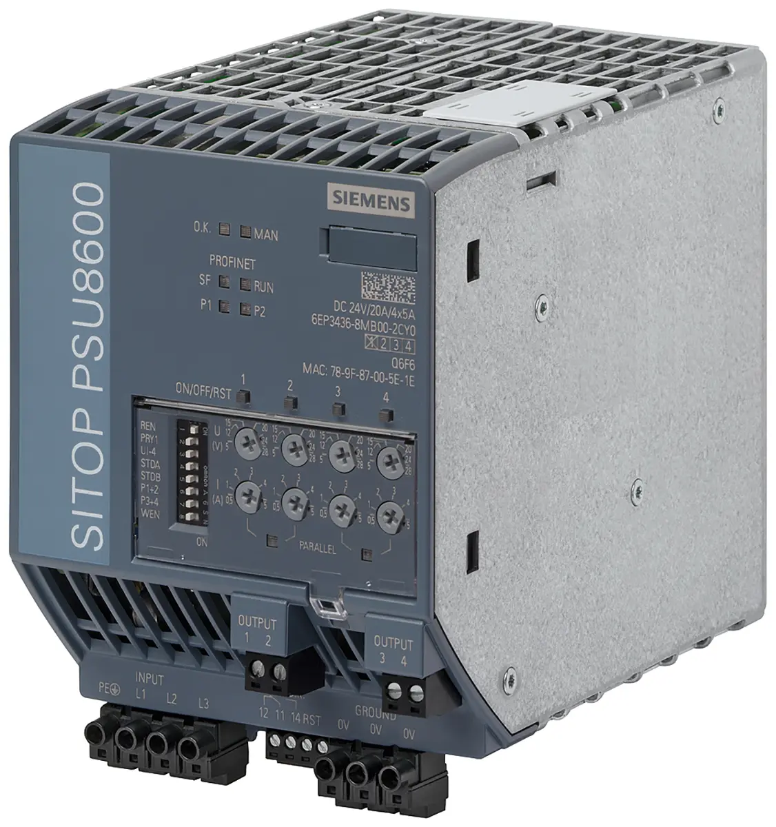 Produktfoto 1 von Siemens DIN-Schienen Netzteil Getaktet 24V dc / 20A 480W 320 → 575V ac