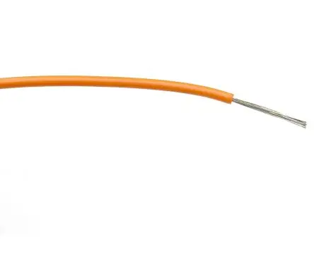 Produktfoto 1 von RS PRO RS PRO Schaltdraht 100 m Orange Ø 1.55 mm 16 Litzen Polyvinylchlorid