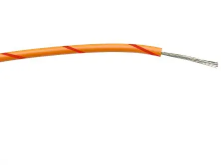 Produktfoto 1 von RS PRO Schaltdraht, 20 AWG 100 m Orange, Rot Ø 1.65 mm 16 Litzen Polyvinylchlorid