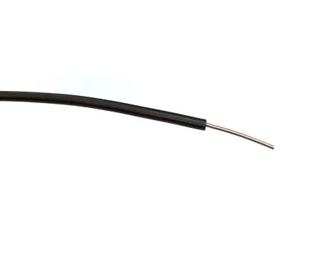 Produktfoto 1 von RS PRO Schaltdraht 100 m Schwarz Ø 1.55 mm 1 Litzen Polyvinylchlorid