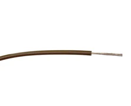 RS PRO Schaltdraht, 18 AWG 100 m Braun Ø 2.45 mm 24 Litzen Polyvinylchlorid