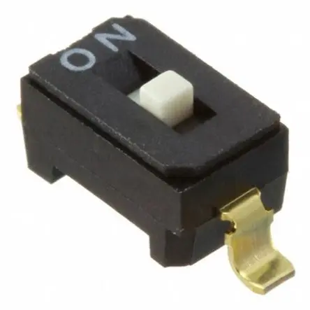 Nidec Components Schiebeschalter Rastend, SPST Oberfläche 100mA, SMD Gull-Wing