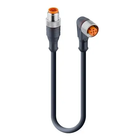 Produktfoto 1 von Lumberg RST, 5-polig Steuerleitung, Gerade Stecker 5 / M12 Buchse, Länge 5 m