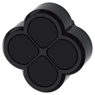 Produktfoto 1 von Siemens SIRIUS ACT Druckschalter Ø 22 mm, Schwarz Tastend Flach Kleeblatt Kunststoff, IP66
