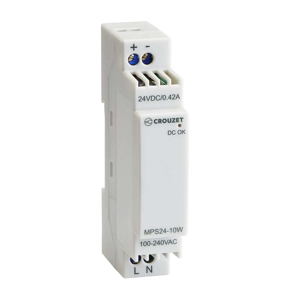 Produktfoto 1 von Crouzet DIN-Schienen Netzteil Getaktet 24V dc / 420mA 100V ac