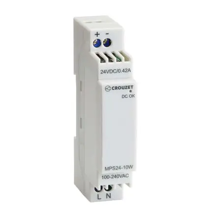 Produktfoto 1 von Crouzet MPS24 PLC-Netzteil Geschalteter Modus 100V ac, 240 V ac / 420 mA 24V dc