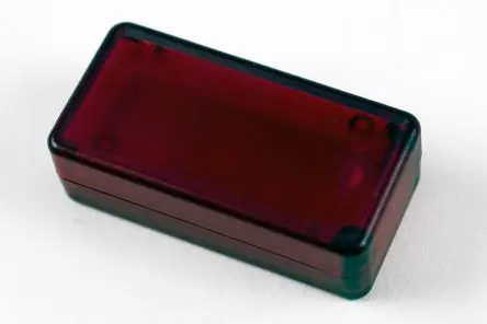 Produktfoto 1 von Hammond 1551; Gehäuse; ABS; Lichtdurchlässig Rot Geflanscht IP54 Breite 25 mm Höhe 15.5 mm Länge 50 mm