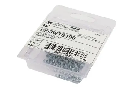 Produktfoto 1 von Hammond Selbstschneidende Schraube RoHS Compliant, Stahl x 2.2 mm