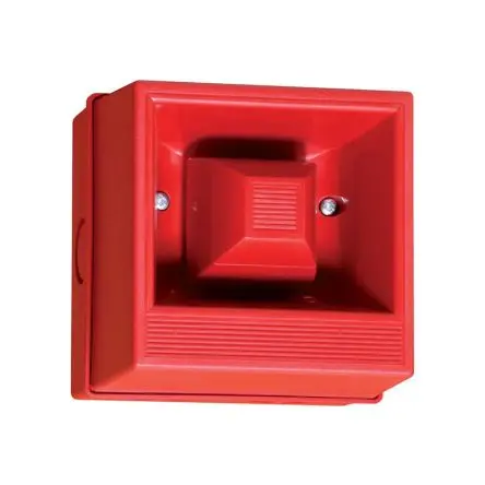 Produktfoto 1 von Clifford & Snell YA40 Elektronischer Signalgeber Wand IP65 24V 32-Ton 108 dB @ 1m, Rot, Ø 91.5 mm DC