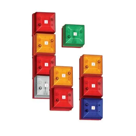 Clifford & Snell SD40IS LED Dauer Signalleuchte 24V dc Gelb, Grün, Rot Einbaumontage, Wand, Ø 91.5 mm x 81.5 mm IP65