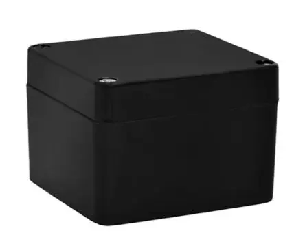 Produktfoto 1 von RS PRO GRJ; Universalgehäuse; GF Polyester; Schwarz IP67, IP66, IP68 Breite 75 mm Höhe 75 mm Länge 80 mm