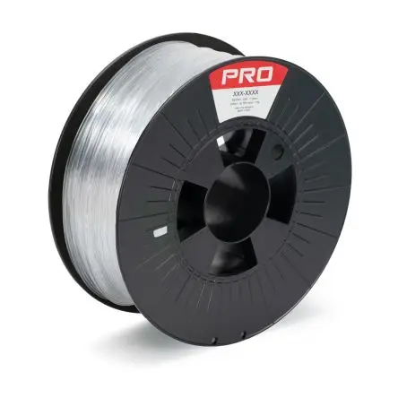Produktfoto 1 von RS PRO PET-G 3D-Drucker Filament zur Verwendung mit Gängige Desktop-3D-Drucker, Klar, 1.75 mm, Fused Deposition