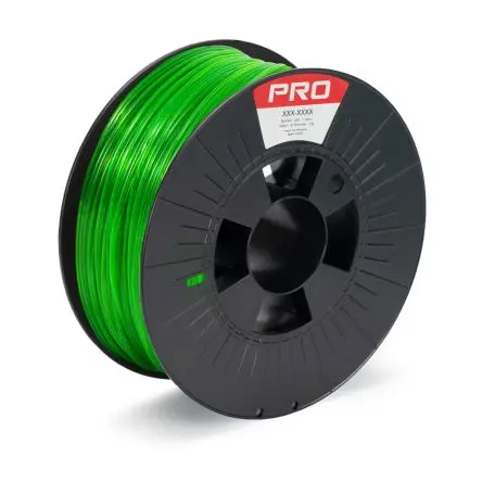 Produktfoto 1 von RS PRO PET-G 3D-Drucker Filament zur Verwendung mit Gängige Desktop-3D-Drucker, Lichtdurchlässig Grün, 1.75 mm, Fused