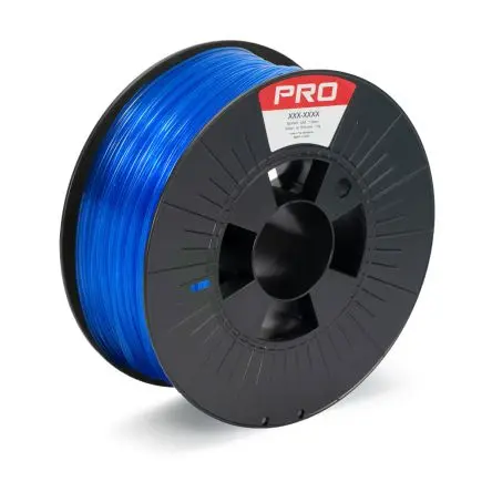 Produktfoto 1 von RS PRO PET-G 3D-Drucker Filament zur Verwendung mit Gängige Desktop-3D-Drucker, Lichtdurchlässig Blau, 1.75 mm, Fused